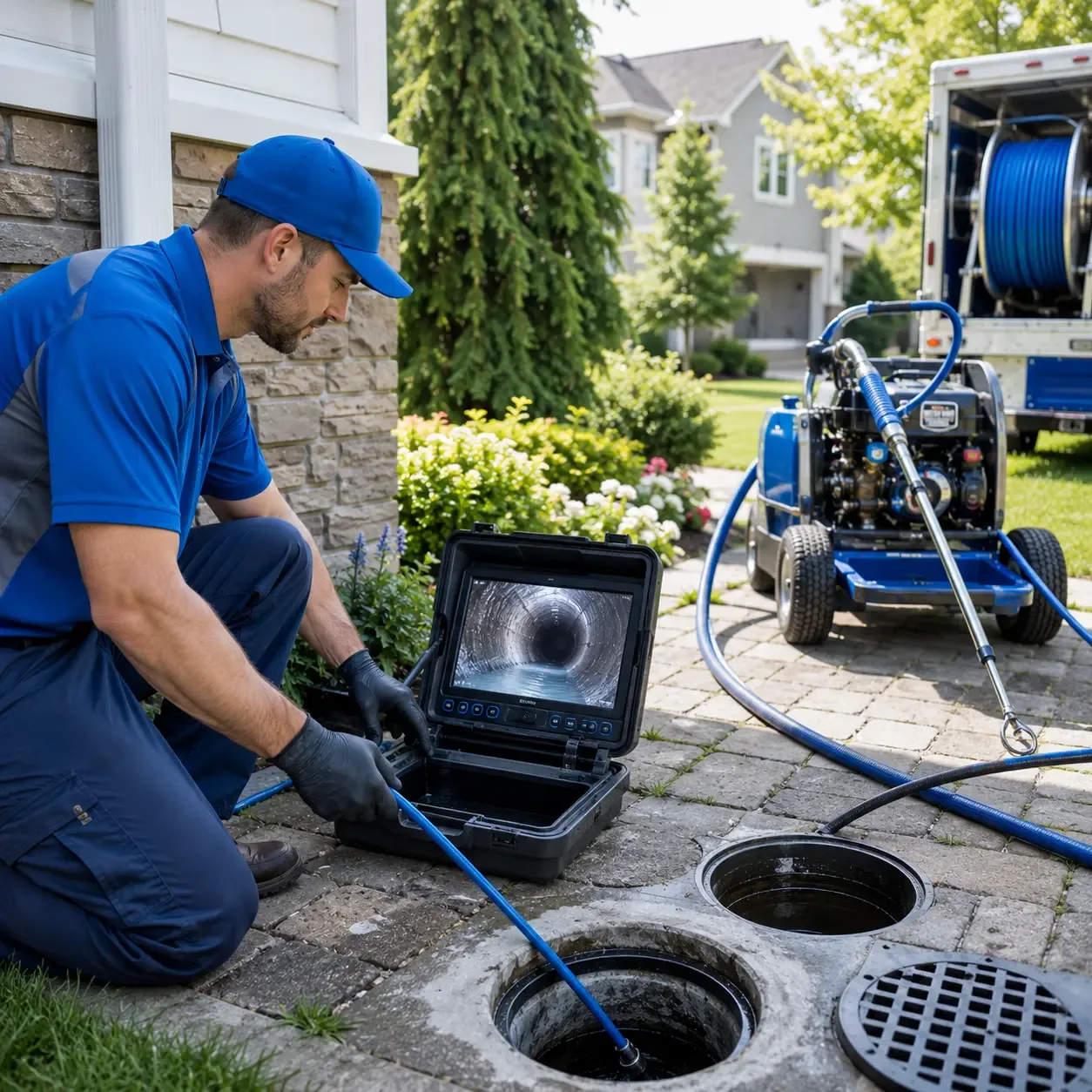 Outdoor drain cleaning professionals serving Camby, IN