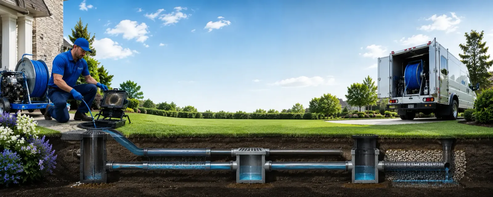 Outdoor drain cleaning information for Camby, IN